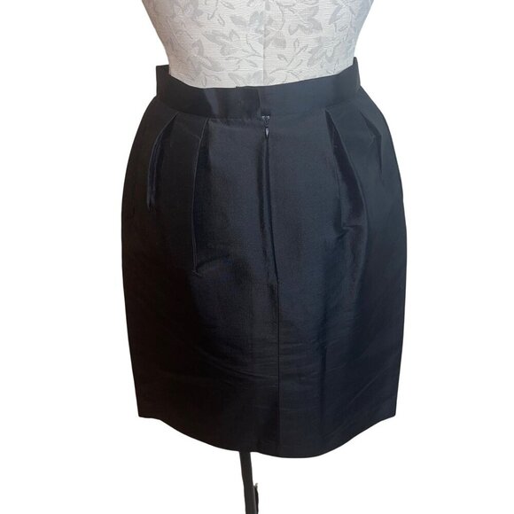 Poem  Womens Skirt Size 34 Black Pockets High Waist Pleated Casual Bangkok - Picture 3 of 8